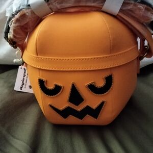 McDonald's loungefly pumpkin bucket bag
